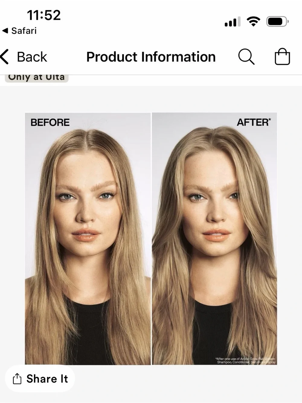 Redken Acidic Grow Full Instant Densifying Spray - Teal
